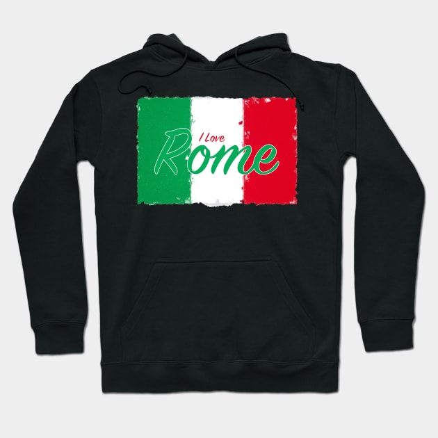 I Love Rome Hoodie by Custom Autos